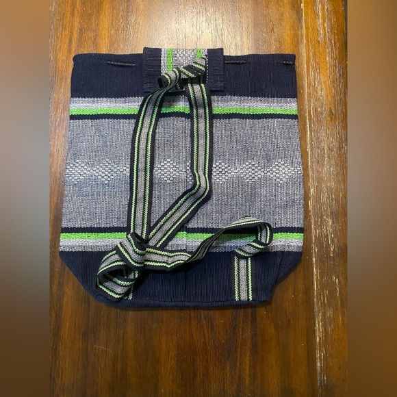 Seattle Seahawks Woven Baja Style Backpack/Totebag - Picture 3 of 4